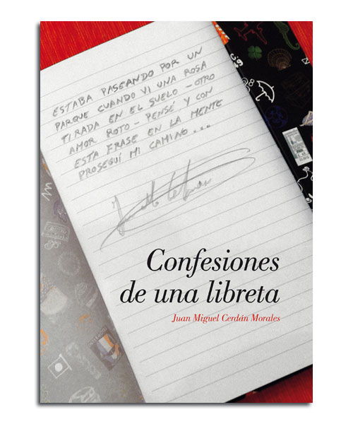 portada del poemario Confesiones de una libreta