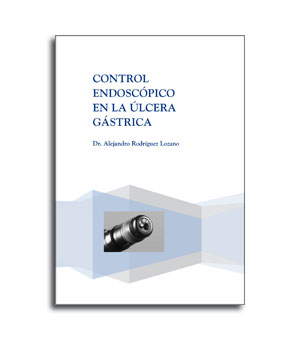 portada del libro control endoscopico en la ulcera gastrica